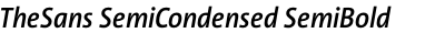 TheSans SemiCondensed SemiBold Italic